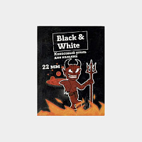 Уголь для кальяна BLACK&WHITE (Блэк&Вайт 22 мм) 96 шт