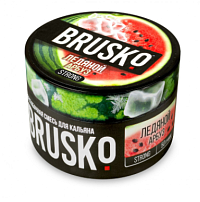 Бестабачная смесь для кальяна BRUSKO, 50 г, Ледяной арбуз, Strong