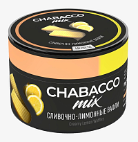 Бестабачная смесь  Chabacco Mix 50gr (Medium, Creamy lemon waffles) Сливочно лимонные вафли