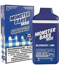 Monster Bars Max V2 М 6000- Черничный Джем электронный испаритель