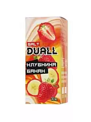 Жидкость DUALL Salt Light Клубника, банан 30мл 20мг