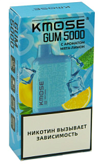 Kmose Gum, 5000, Мята, Лимон, электронный испаритель