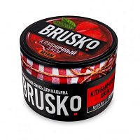 Бестабачная смесь для кальяна BRUSKO, 50 г, Клубничный джем, Medium