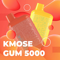 Kmose Gum, 5000, Лимонад, Вишня, Виноград. электронный испаритель