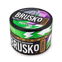 Бестабачная смесь для кальяна BRUSKO, 50 г, Энергетик, Strong.