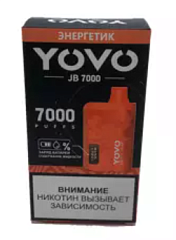 YOVO - Энергетик, 7000 затяжек, одноразовый испаритель