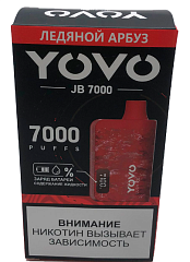 YOVO - Ледяной Арбуз, 7000 затяжек, одноразовый испаритель