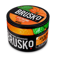 Бестабачная смесь для кальяна BRUSKO, 50 г, Апельсин с мятой, Medium