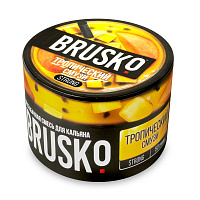 Бестабачная смесь для кальяна BRUSKO, 50 г, Тропический смузи, Strong