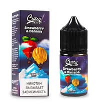 CRAZY CHILL Salt Strawberry & Banana (клубника с бананом), 20 мг/мл 30 мл