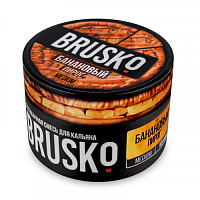 Бестабачная смесь для кальяна BRUSKO, 50 г, Банановый пирог, Medium