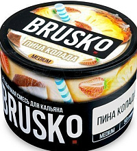 Бестабачная смесь для кальяна BRUSKO, 50 г, Пина колада, Medium