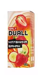 Жидкость DUALL Salt Light Клубника, банан 30мл 20мг Hard