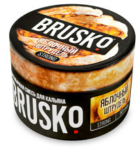 Бестабачная смесь для кальяна BRUSKO, 50 г, Яблочный штрудель, Strong