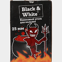 Уголь для кальяна BLACK&WHITE (Блэк&Вайт 72 шт) 25 мм