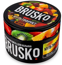 Бестабачная смесь для кальяна BRUSKO, 50 г, Мультифрукт, Medium