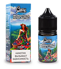 CRAZY CHILL Premium Strong Salt Blueberries & Forest Berries, 20 мг/мл 30 мл