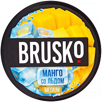 Бестабачная смесь для кальяна BRUSKO, 50 г, Манго со льдом, Medium