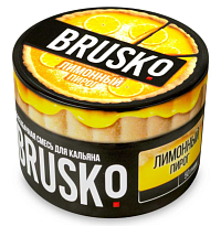 Бестабачная смесь для кальяна BRUSKO, 50 г, Лимонный пирог, Strong
