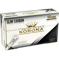 Сигаретные гильзы Korona (Crown) - Slim Carbon (120 шт)