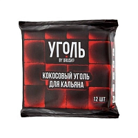 Кокосовый уголь для кальяна  BRUSKO (12шт*25мм)