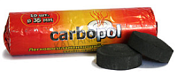 Уголь для кальяна Carbopol 35 мм (10таб.) (Карбопол)
