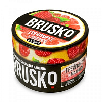 Бестабачная смесь для кальяна BRUSKO, 50 г, Грейпфрут с малиной, Strong