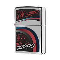 Зажигалка Zippo 29415 - Satin and Ribbons - High polish Brass